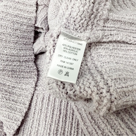 ASTR THE LABEL Women’s Lavender Lilac MADELINE Wrap Sweater Textured Size Large - Picture 8 of 8